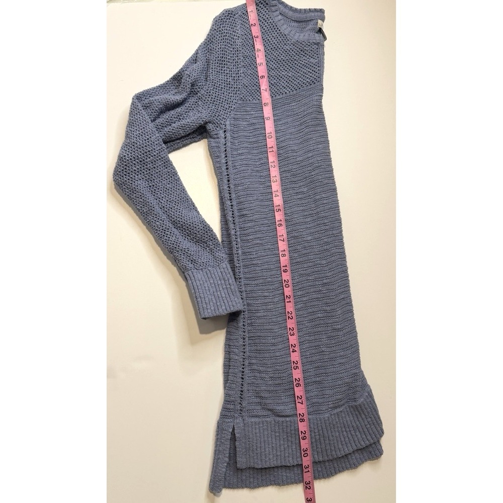 LL Bean Womens Open Knit Sweater Size M Long Y2K Fairy Grunge Indie Granola Boho - Picture 7 of 9